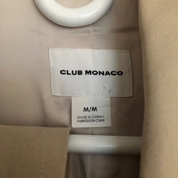 Club Monaco Trench Coat Size M - beige - Picture 2 of 3